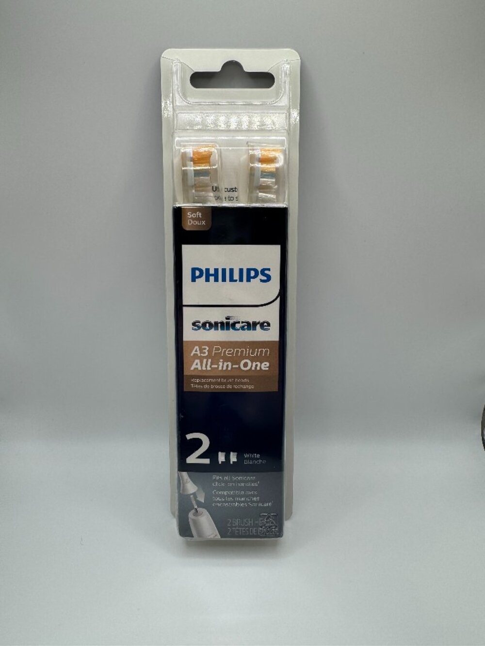 Philips Sonicare A3 Premium All-in-One Toothbrush 2 Pack Brush Heads HX9092/65